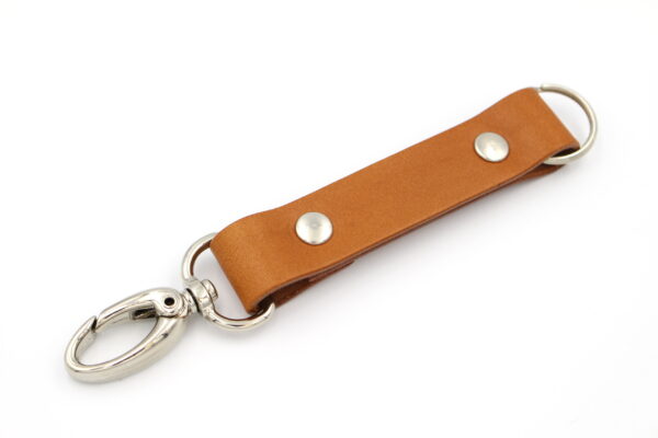 skórzany brelok na klucze z karabinkiem prezent dla chłopaka upominek