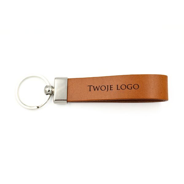 Skórzany brelok do kluczy PREMIUM z Twoim logo - obrazek 5