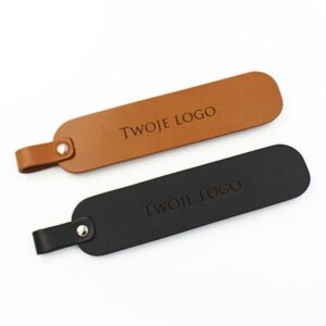 Skórzana zakładka do książki z Twoim logo